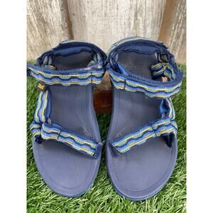 Teva Kids' Hurricane Sandals Blue Multi-colored Straps Kids 13